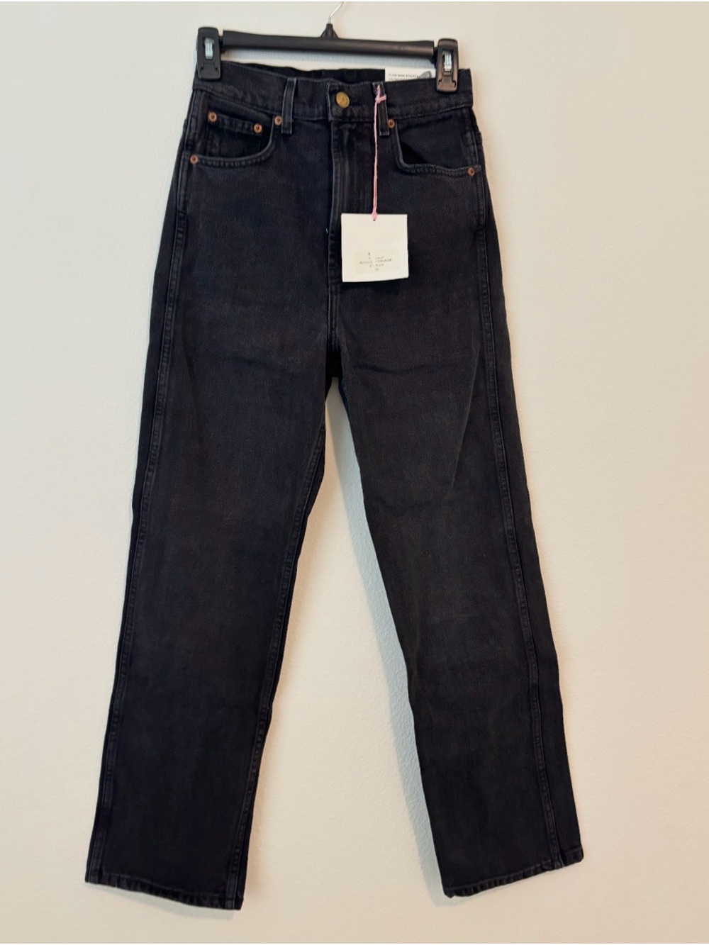 B Sides Plein High Straight Jean – Black – Size 26